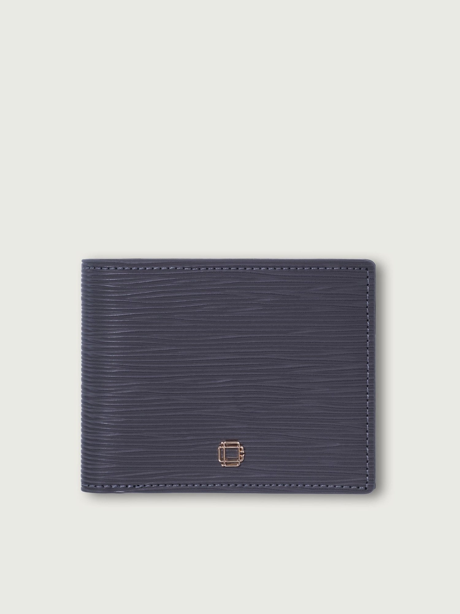 BILLETERA DE CUERO ICON GRIS PARA 8 TARJETAS - Di Conza