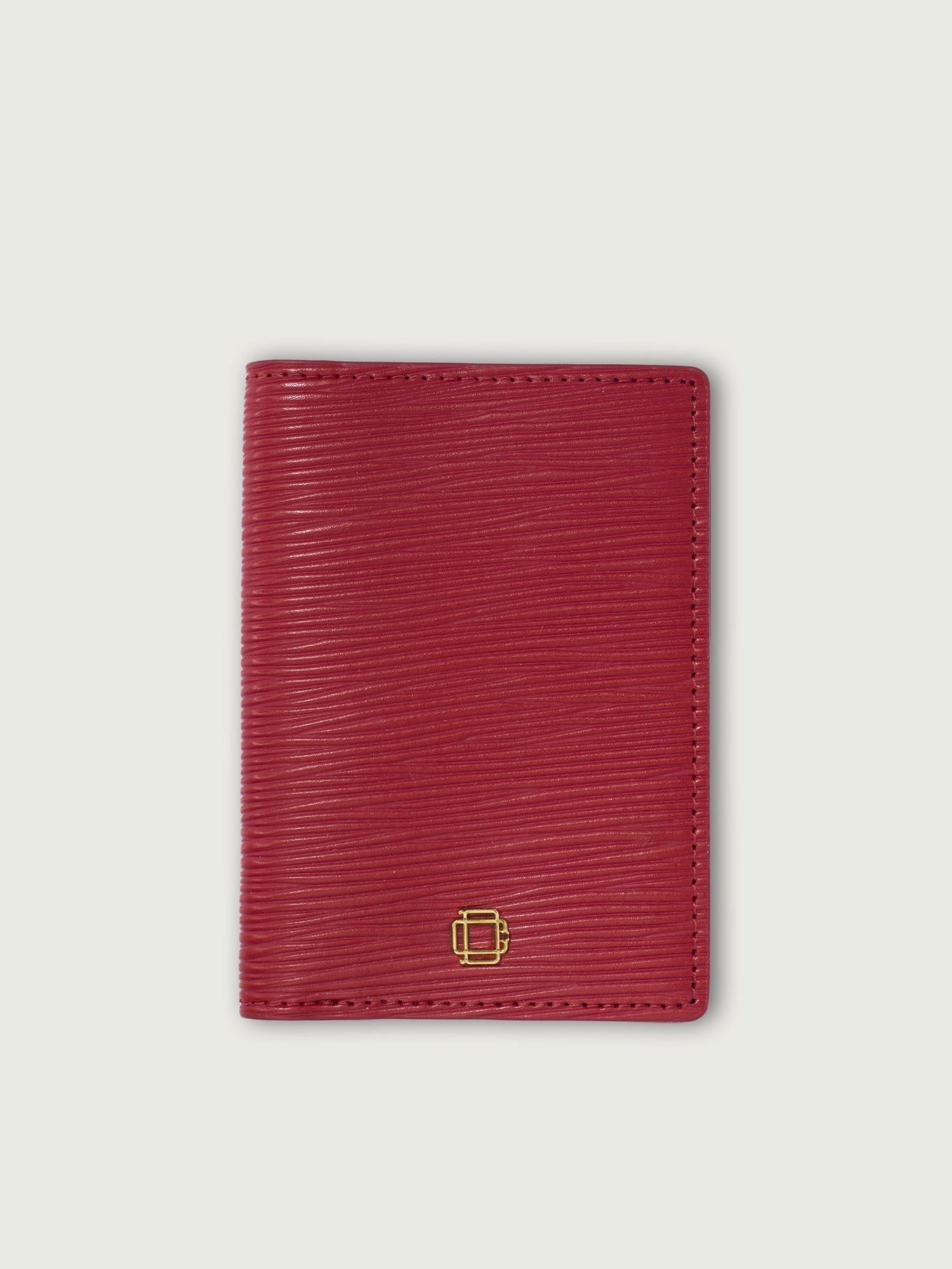BILLETERA VERTICAL DE CUERO ROJO UNISEX - Di Conza