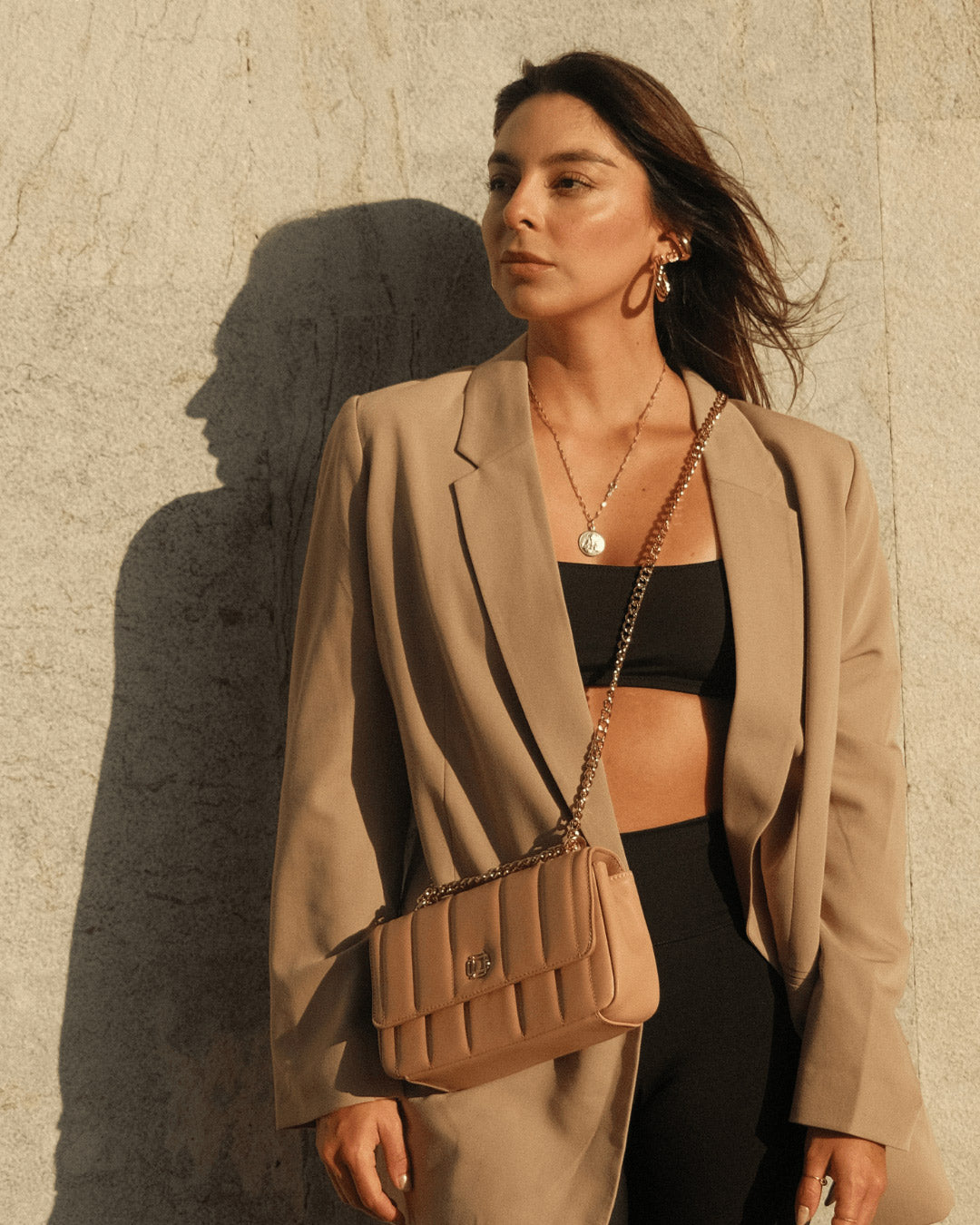 Combo Bolso y Tarjetero Nude - Di Conza