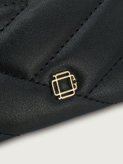 Combo Bolso y Tarjetero Negro - Di Conza
