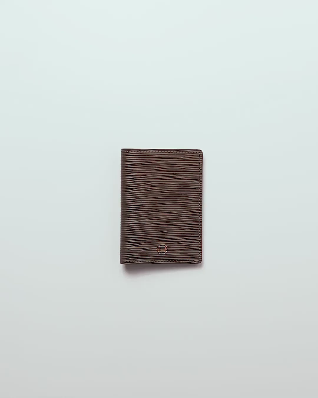 CARTERA VERTICAL DE CUERO OLIVO UNISEX