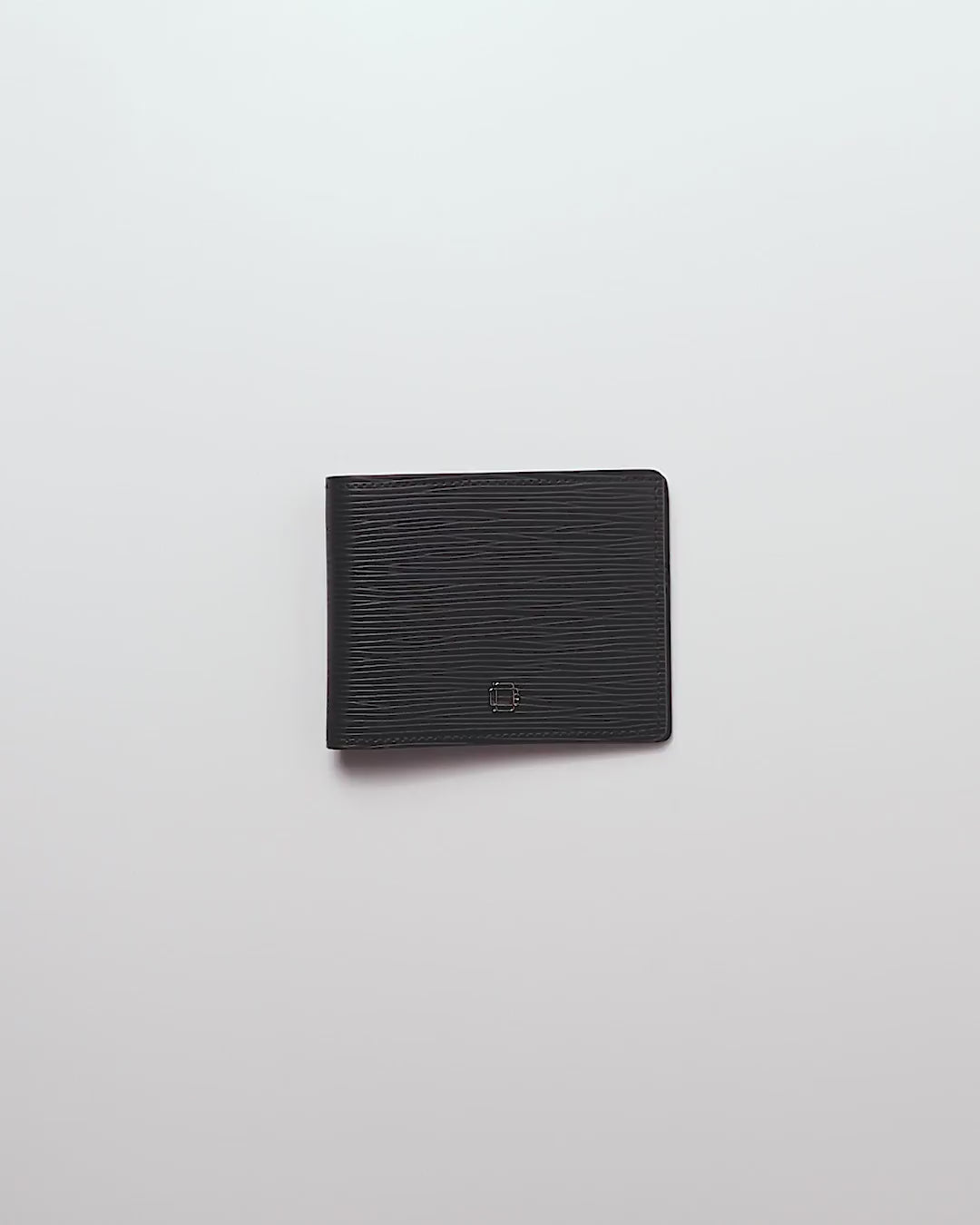 CARTERA DE CUERO ICON NEGRO PARA 8 TARJETAS